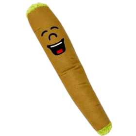 My Name is B, Cute Stuffed Parody Blunt Dog Toy, Funny Squeaky Weed Toy, Cool Plush Novelty 420 Gift for Pets & Their Owners